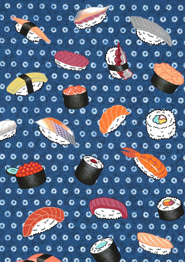 Nicole's Prints Shibori Sushi Indigo