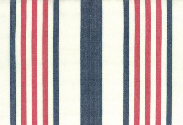 16" Picnic Point Tea Red Blue White Toweling