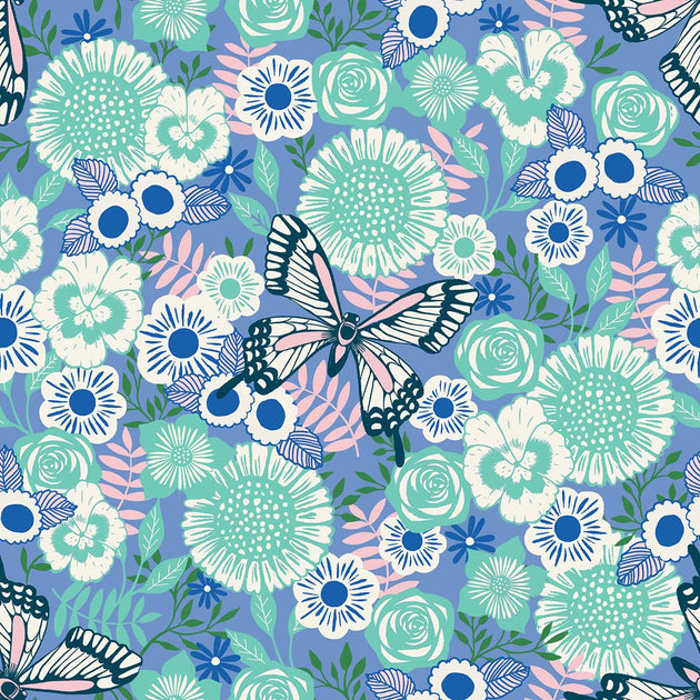 Butterfly Garden CW1807039CL Quilted Round Mat