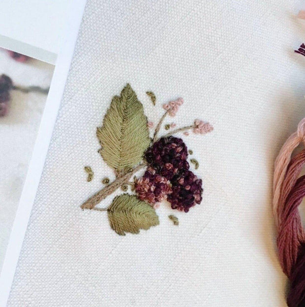 Blackberries Mini Embroidery Kit