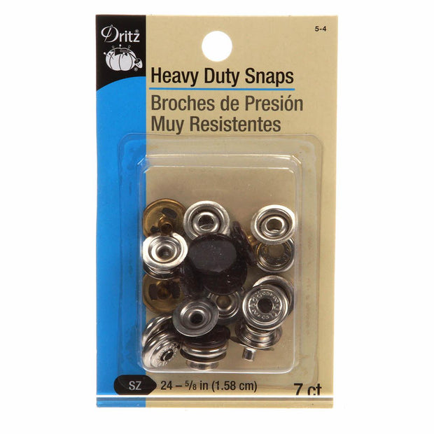 Heavy Duty Snaps 7ct Brown