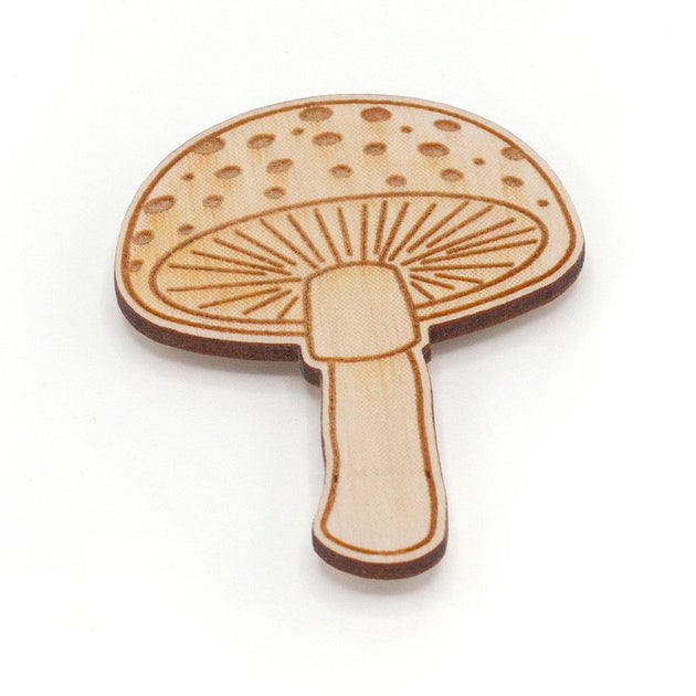 Wooden Mushroom Needle Minder by Alison Glass main image 1