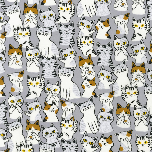 Animal Club Cats Grey