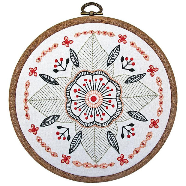 Floral Mandala Embroidery Kit