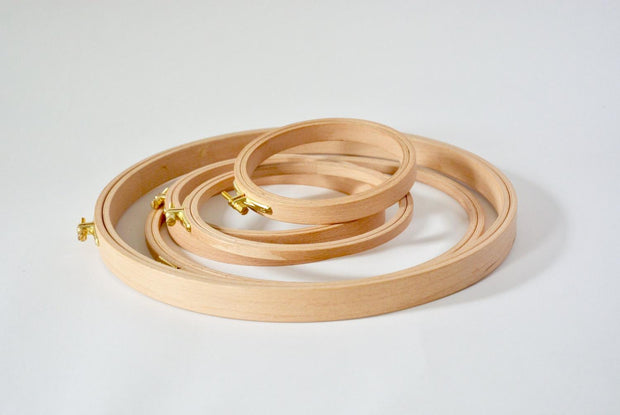 No. 1 16mm Wooden Embroidery Hoop 3.9"