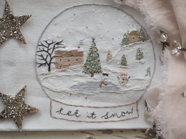 Stitchery Christmas Let It Snow Embroidery Kit