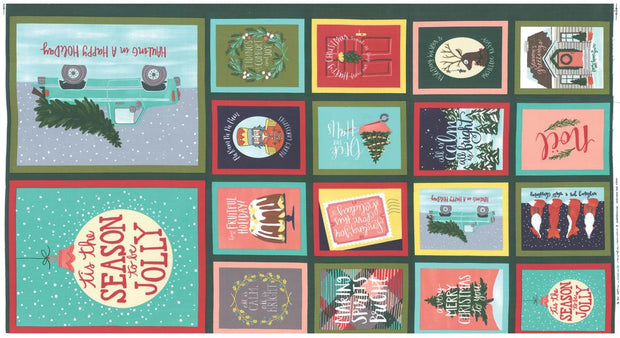 To Be Jolly Jolly Greetings Multi Panel