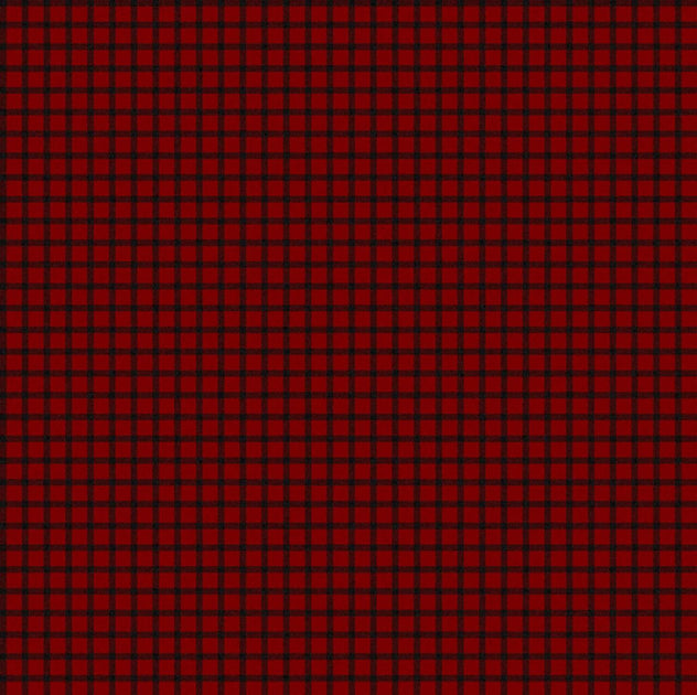 West Creek Wovens Elmgrove Red and Black Sewing Arts