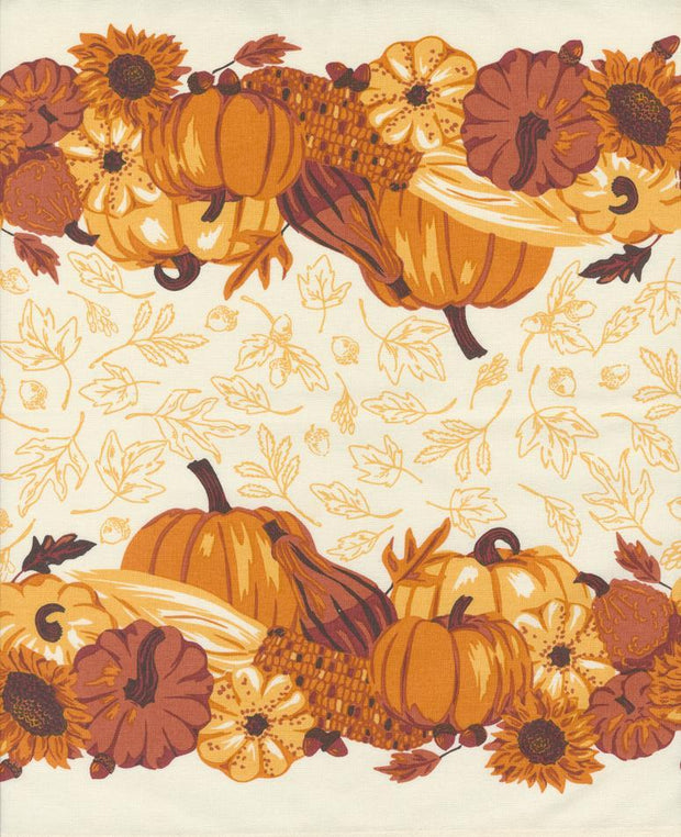 16" Toweling Retro Thanksgiving Harvest Bounty Pumpkin