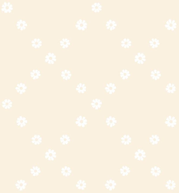 Best Day Ever Diamond Flowers White on Natural