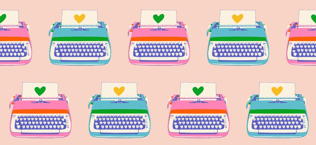Best Day Ever Typewriters Vintage Pink