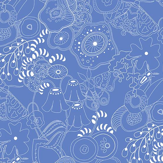 Century Prints Hopscotch Grow Bluebell