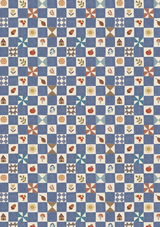 Cosy Home Little Chequered Medium Blue