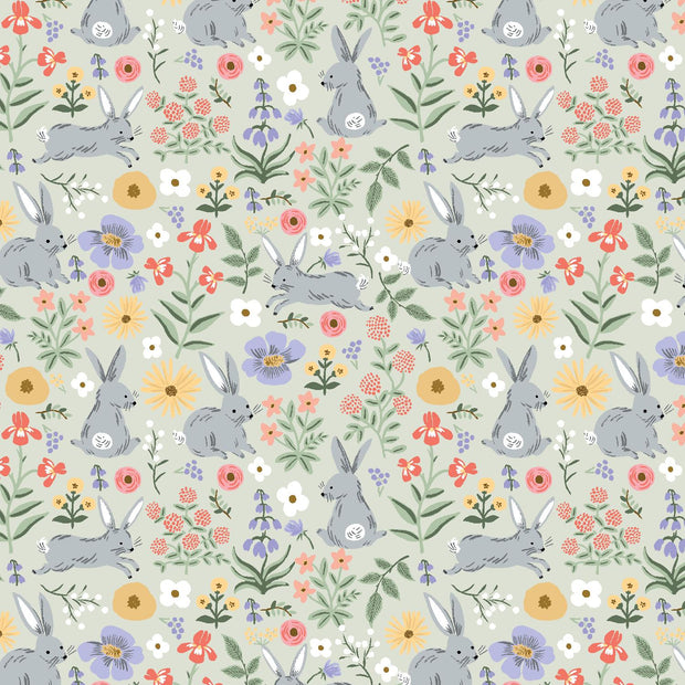 Easter Bunny Floral Green