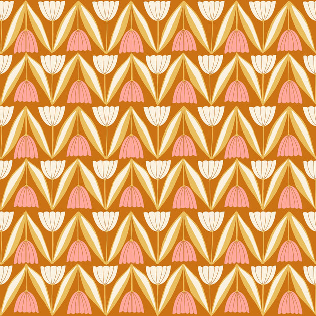 Endpaper Tulips Saddle