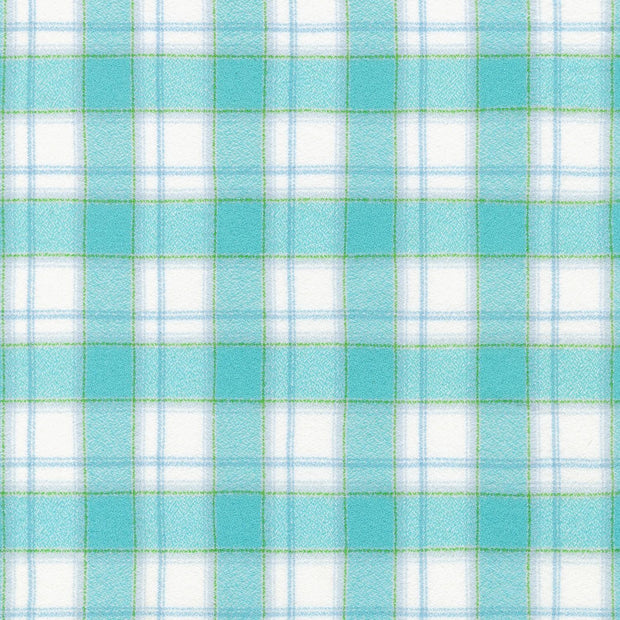 Mammoth Junior Flannel Aqua