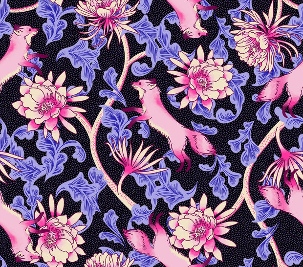 Glow Garden Fox Bloom Black