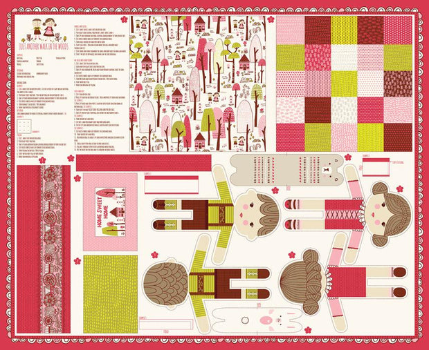Just Another Walk Woods Hansel and Gretel Doll Panel