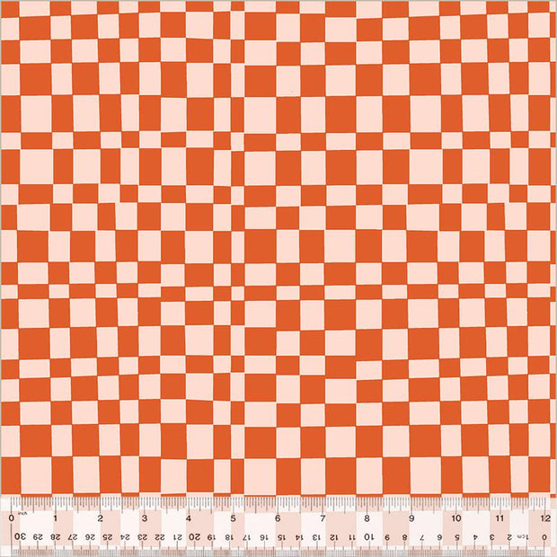 Kaleidoscope Checker Mandarin Blush