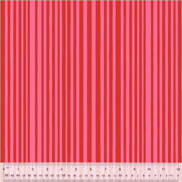 Kaleidoscope Mini Stripe Capsicum Perfect Pink