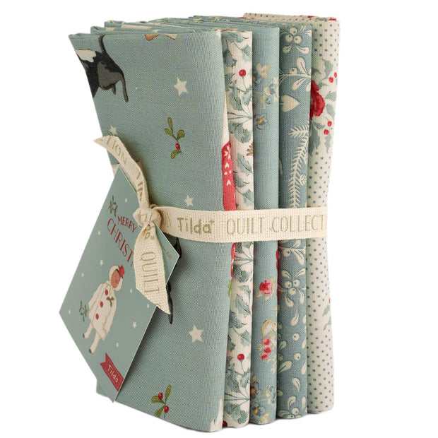 Merry Little Christmas Duck Egg Fat Quarter Bundle