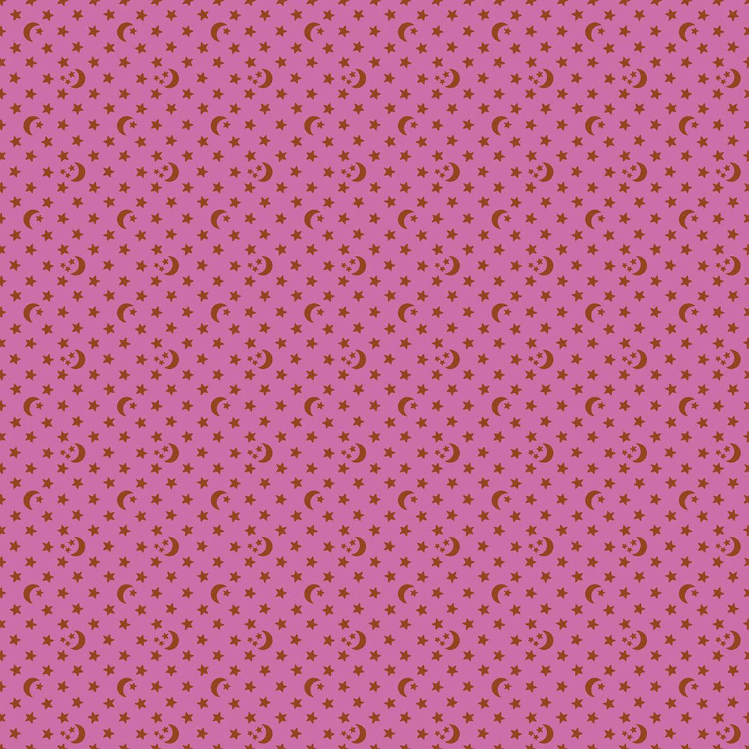 Ooh Lucky Lucky: Moon and Stars in Heliotrope Ooh Lucky Lucky: Moon and Stars in Heliotrope