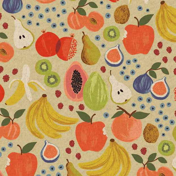Orchard Fruit Stand Cream Canvas