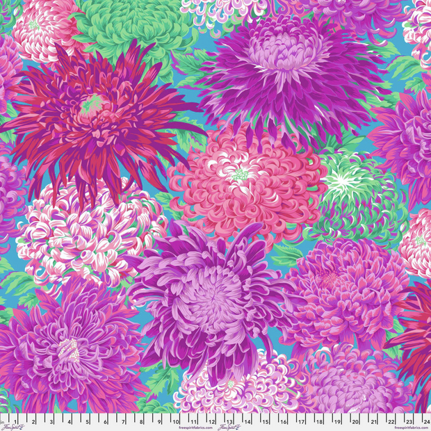 Quilt Backs Japanese Chrysanthemum Magenta