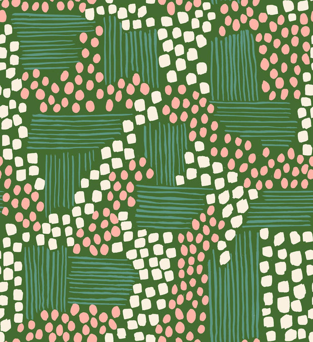 Reimagined Landscapes Aerial View Endpaper Green