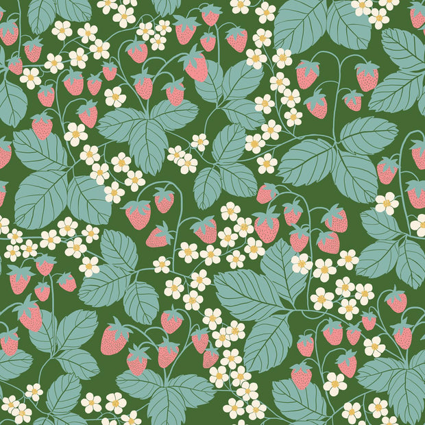 Reimagined Landscapes Strawberry Field Endpaper Green