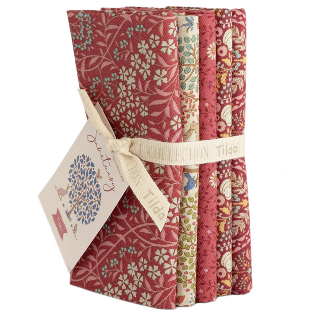 Sanctuary Fat Quarter Bundle Maroon & Rhubarb