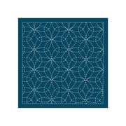 Sashiko Sampler Traditional #212 Hana-zashi Navy