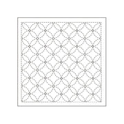 Sashiko Sampler Traditional Design Shippo-tsunagi White