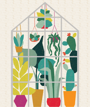 Greenhouse Garden Quilt Kit Speckled Twin