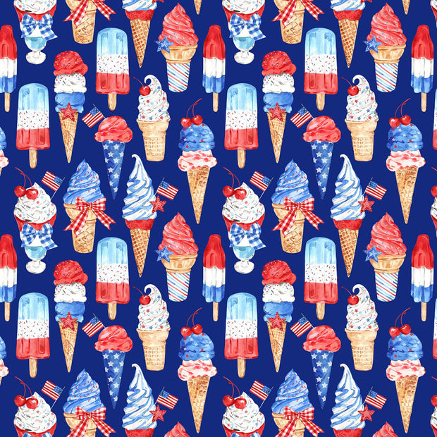 Stars & Stripes USA Ice Cream Treats Navy