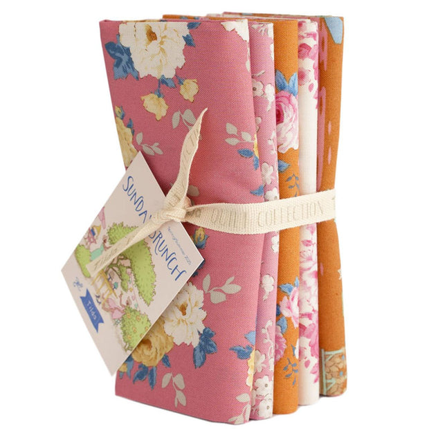 Sunday Brunch Fat Quarter Bundle Pink Ginger