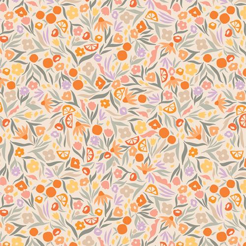 Tangerine Floral Zest