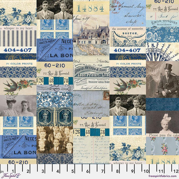 Tim Holtz Palette Collage Indigo