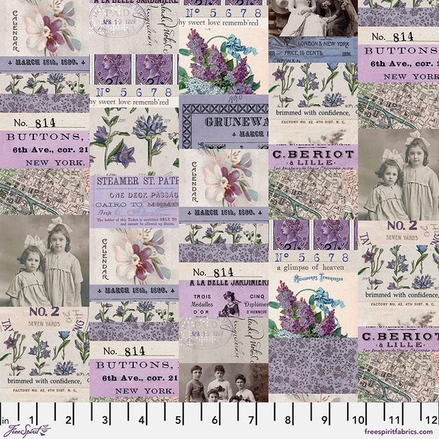 Tim Holtz Palette Collage Purple
