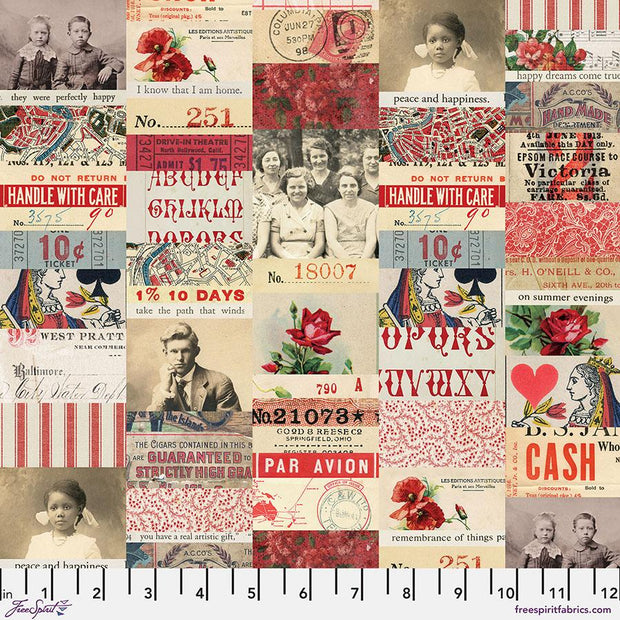 Tim Holtz Palette Collage Red