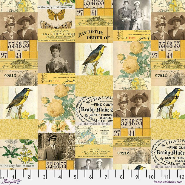 Tim Holtz Palette Collage Yellow