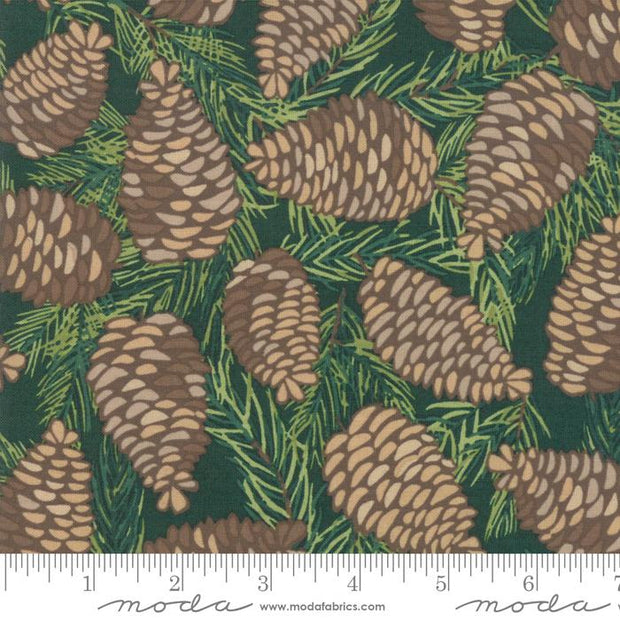 To Be Jolly Spruce Pinecones Dark Green