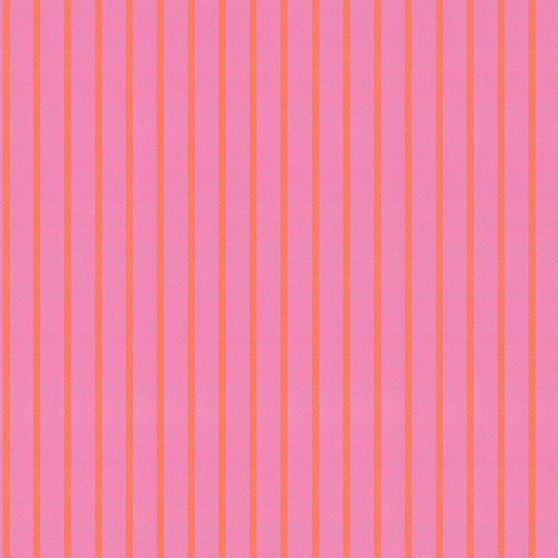 Warp & Weft Ooh Lucky Lucky Apron Stripe Bright Pink
