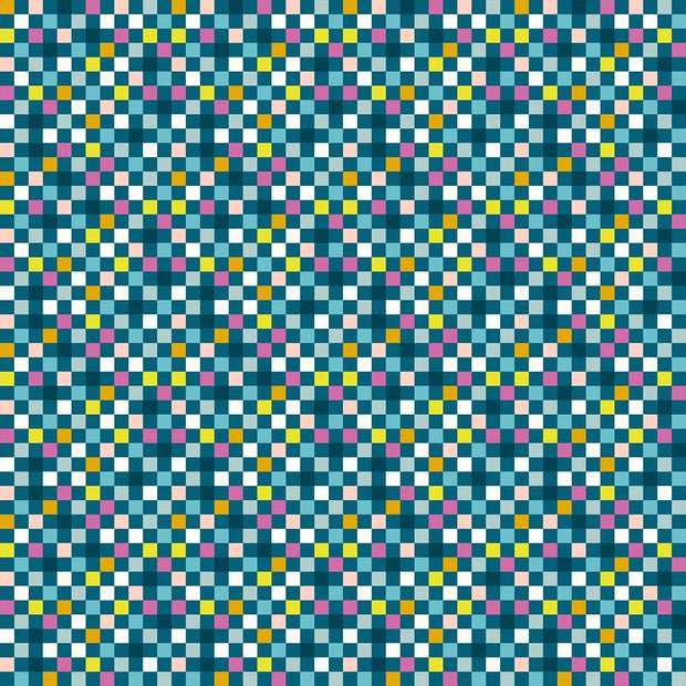 Washi Plus Checkmate Teal