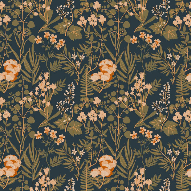 Wild Cottage Wild Flowers Navy Multi
