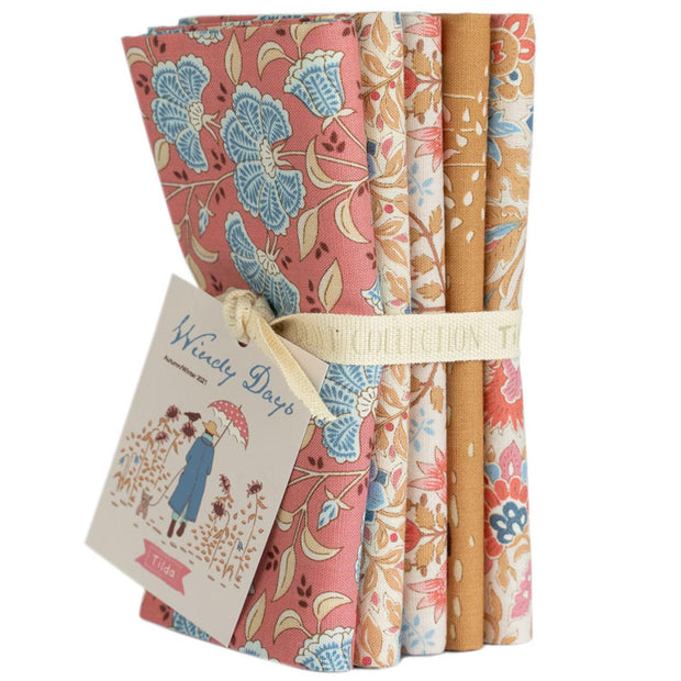 Windy Days Fat Quarter Bundle Camel and Coral