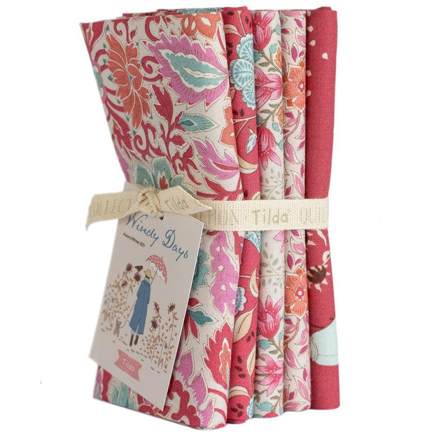 Windy Days Fat Quarter Bundle Red and Pink