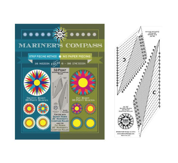 32 Point Compass Ruler and Book Set
