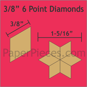 3/8" 6 Point Diamonds: Bulk Pack - 1200 Pieces