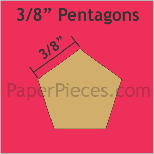 3/8" Pentagon: Bulk Pack - 1200 Pieces